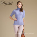 Novo estilo Loose High Neck Pullover Oversized Branded Wool Sweater Design Forgirl